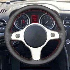 Forf Alfa Romeo 159 Brera Spider Sportwagon DIY Leather Car Steering Wheel Cover
