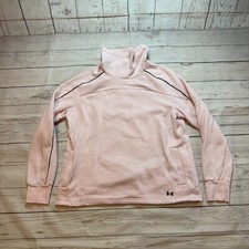 Under Armour Sweater Pink Activewear Pullover Mock Neck Women's Size Large
