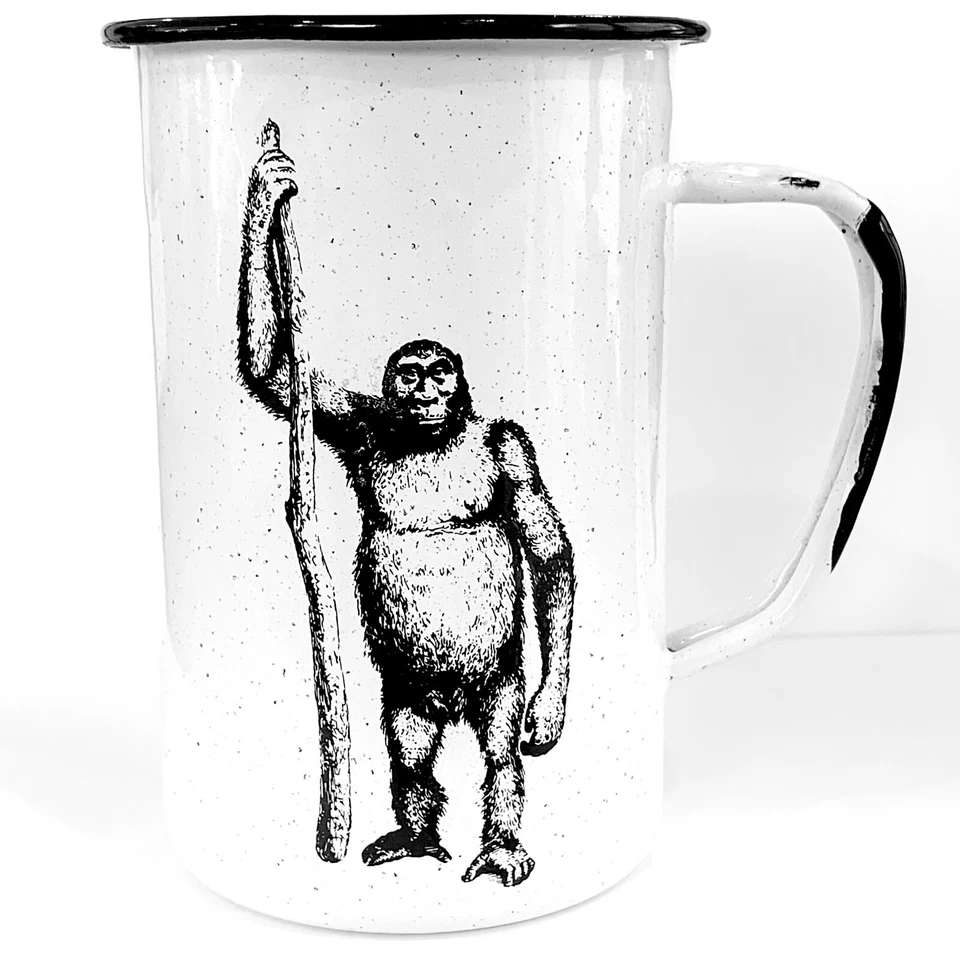 Beer Mug for Dad Hand-crafted Neanderthal Enamel Mug for Father's Day - Image 3 of 3