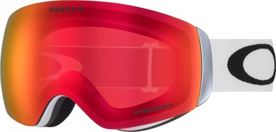 Oakley Flight Deck M Snow Goggles, Matte White Strap, Prizm Snow Torch Iridium L