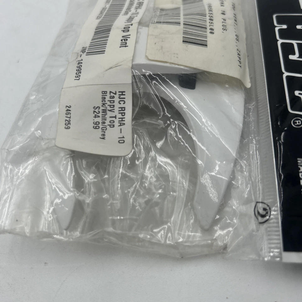 Juego de ventilación superior HJC para casco RPHA-10 Zappy - MC-5 blanco Foto 3 de 3