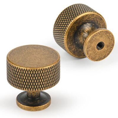 2 Pack Matt Coffee Bronze Solid Brass Kitchen Cabinet KnobsDrawer Pulls 1.1 I...