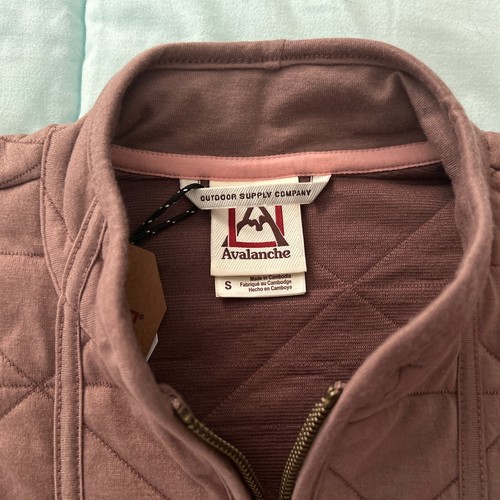 New! Avalanche Women’s Brown Quilted Lightweight Full Zip Jacket, Size Small - Picture 2 of 7