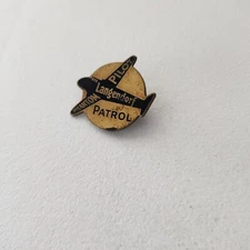 CIRCA 1930S - 1940S LANGENDORF PHANTOM PILOT PATROL LAPEL PIN VINTAGE ~