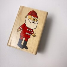 Santa Claus Rudolph Christmas Movie Rubber Stamp 2"X3" Stampabilities GR1026