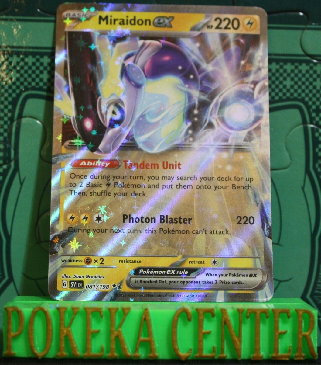 Pokemon - Miraidon EX -253/198 - Secret Rare -Gold Holo