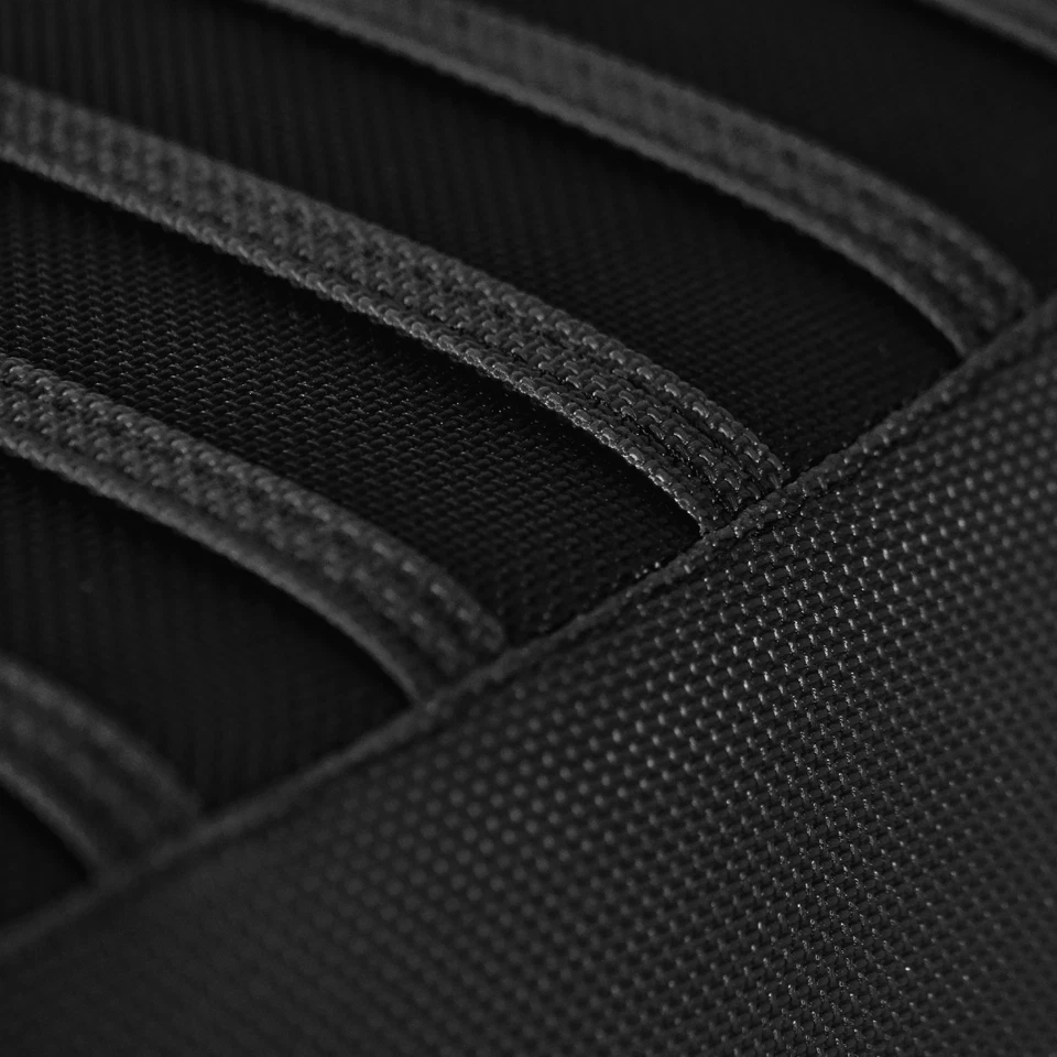 Cubierta de asiento Polaris Sportsman 335-700 1996-04 todo negro/negro costillas #218 logotipo Foto 4 de 4