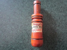 Vintage wooden Faulk's Lake Charles, LA CH-44 4 7/16" World Champ GOOSE call EUC