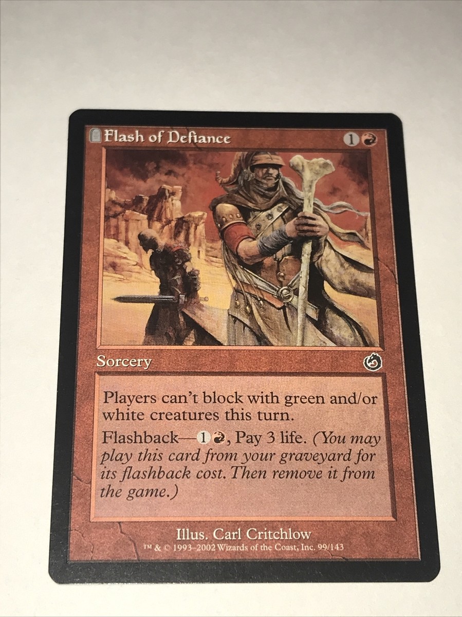 Magic The Gathering Flash of Defiance Card | eBay