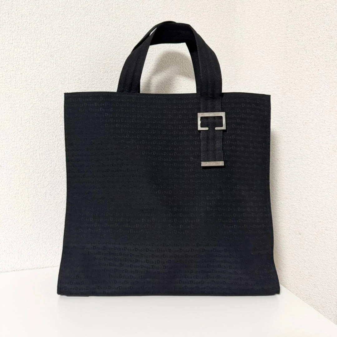 Sac fourre tout Christian Dior logo trotteur toile Dior homme état rare