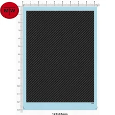 Car Model Black Carbon Fibre Twill Stripe Water Slide Decals 722