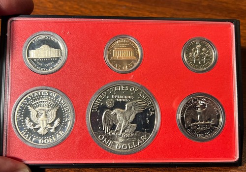1977 US Proof Set in OGP Box Eisenhower S Dollar Great Year of Birth birthday 47 - 第 4/15 張圖片