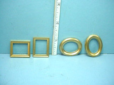 Miniature Picture Frames 4  A Gold, Plastic Jacquelines 1/12th Scale