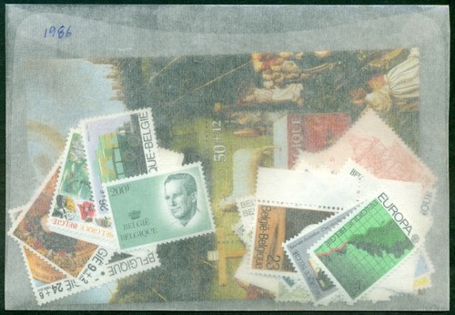 BELGIUM 1986 Year set, Complete Mint NH stamps VF - 第 1/1 張圖片