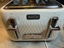 Breville VTT911 Curve 4 Slice Toaster - White and Chrome