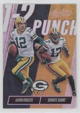 2018 Panini Absolute One Two Punch Aaron Rodgers Davante Adams #OTP-AD 3b8