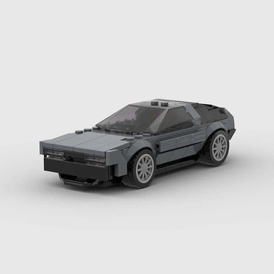MOC LEGO Car: DeLorean DMC-12 Back to Future Speed Champions Style Perfect Gift