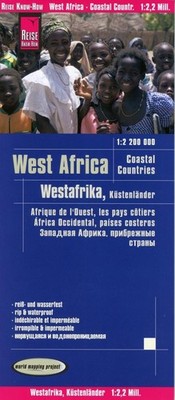 Reise Know-How Landkarte Westafrika, Küstenländer (1:2.200.000) : von Senegal bi