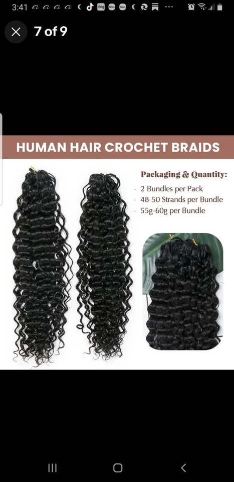 Extensiones de cabello humano pluma de ganchillo rizado cabello humano ganchillo pre en bucle Foto 3 de 4