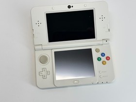 Nintendo New 3DS Handheld System White Mario Edition Bundle *Top Screen Yellowed