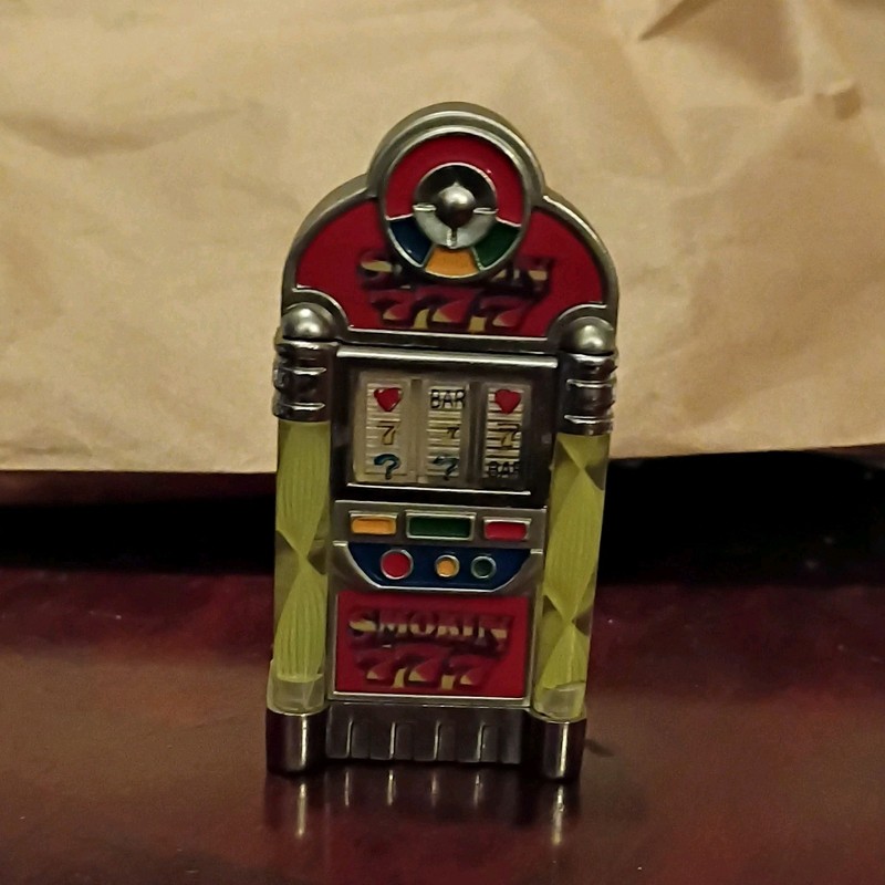 Casino Slot Machine Themed Collectible Lighter with Lights Unique Casino Decor