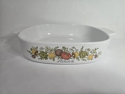 Vintage Corning Ware Spice Of Life  L'Echalote Casserole Dish NO LID