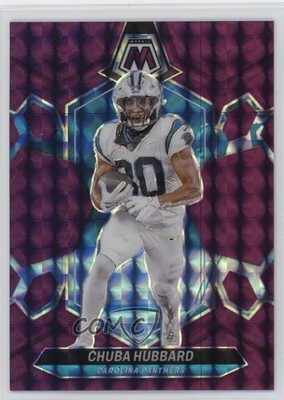 2024 Panini Mosaic Purple Mosaic Prizm 30/49 Chuba Hubbard #30 0c6
