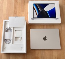 Apple MacBook Pro 14 Zoll (512GB SSD, M1 Pro, 16GB, Silber) Laptop - Top Zustand