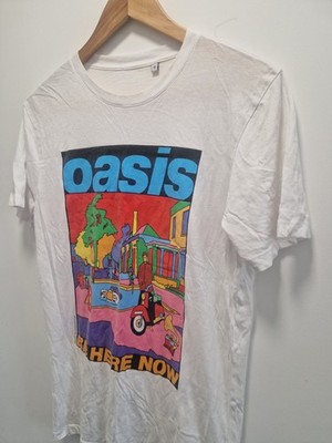 Oasis Official Licensed 2022 White Be Here Now T-Shirt UK size small
