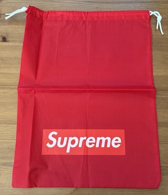 SUPREME BOX LOGO MULTI USE DRAWSTRING BAG - RED SWIM KIT BAG - FROM VOL 3 BOOK