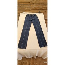 Vintage Lee Riders Boys Jeans Size 14 Regular Dark Wash Straight Leg Made in USA