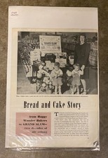 Vintage 1947 Hostess /Wonder Bread Grand Slam...