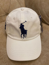 Polo Ralph Lauren Men  s Big Pony Baseball Cap White Color