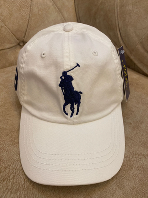 Polo Ralph Lauren Men's Big Pony Baseball Cap White Color | eBay