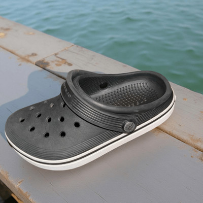 Little Kids Unisex Off Crocs Court Black Clogs Slip On Size C12