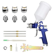 HVLP Spray Gun Kit 1.4 1.7 2.0mm Nozzle 600cc Aluminum Air Paint Sprayer