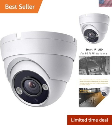 High-Definition 5MP Security Camera for Indoor/Outdoor Use with 65ft IR Range