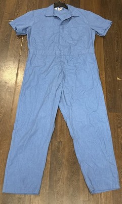 Dickies Jumpsuit One Piece Coveralls Short Sleeve Work Suit Blue 46