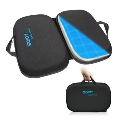 Sojoy iGelComfort 3 in 1 Foldable Gel Seat Cushion Featured with Memory Black