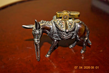 Vintage Metal Horse Table Lighter Retro Desk Collectible Equestrian Rare