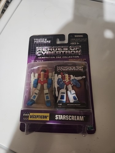 Transformers Heroes of Cybertron Starscream Generation One Collection New Sealed - Picture 1 of 2