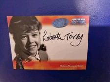 DOCTOR WHO BIG SCREEN ADDITION TRADING AUTOGRAPH CARD  A3 ROBERTA TOVEY STRICTLY