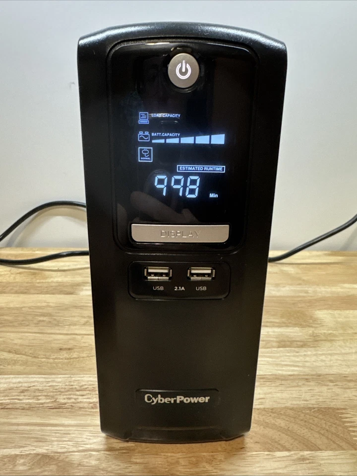 CyberPower CST135XLU 1350VA 810W AVR LCD and USB 2.0 UPS System Works - Image 2 of 4