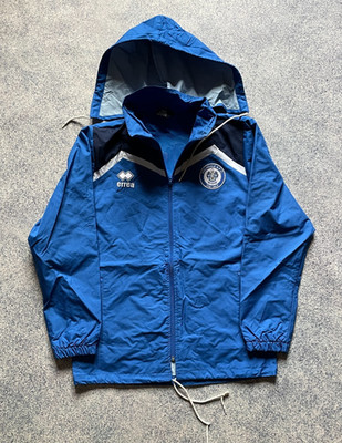 AFC Rochdale Football Trainingsjacke Regen Fußball Errea Blau Herren Größe S ...