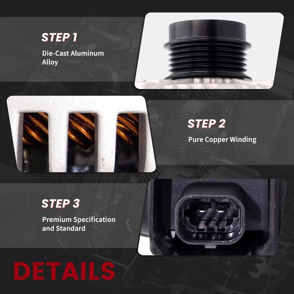 Alternador para Chevrolet Malibu 2.5L 2013-2015 2.0L 2016-2019 11682 104210-1962 Foto 4 de 4