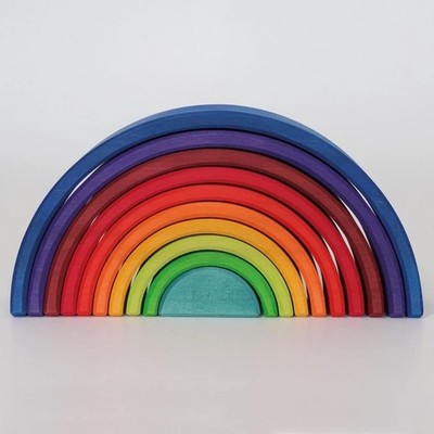 Grimm's Spiel und Holz Design Grimms Rainbow Number Country, 10 Pieces