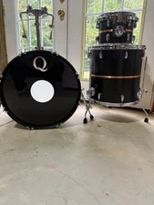 Q Drum Co. Custom Mahogany Kit with Copper Inlay