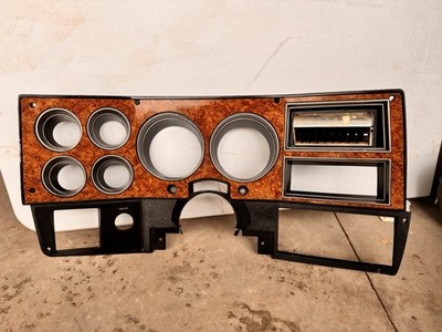Square Body Wood Dash Bezel 1989 - 1991 Chevy Suburban Jimmy C10 K5 Blazer GM
