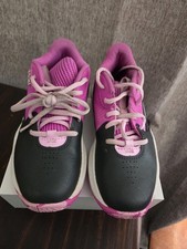 Under Armour Lockdown 7 Youth Basketball Shoes Purple Black Rebel Pink 1.5Y