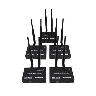 1080P 200M Wireless HDMI Video Audio Transmitter Receiver Extender 1TX 4RX Displ
